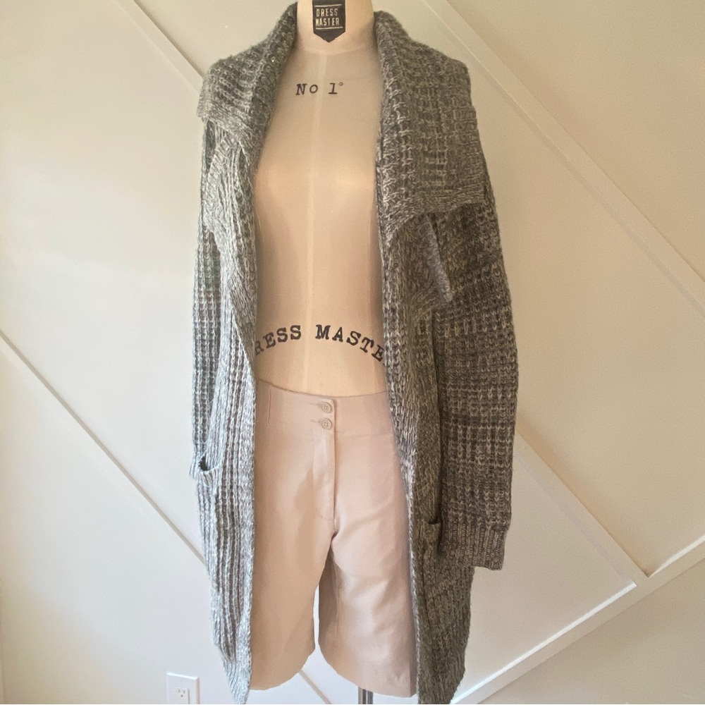 Autumn Cashmere Chunky Wool Cashmere Cardigan Open Front XS | Cozy Luxury